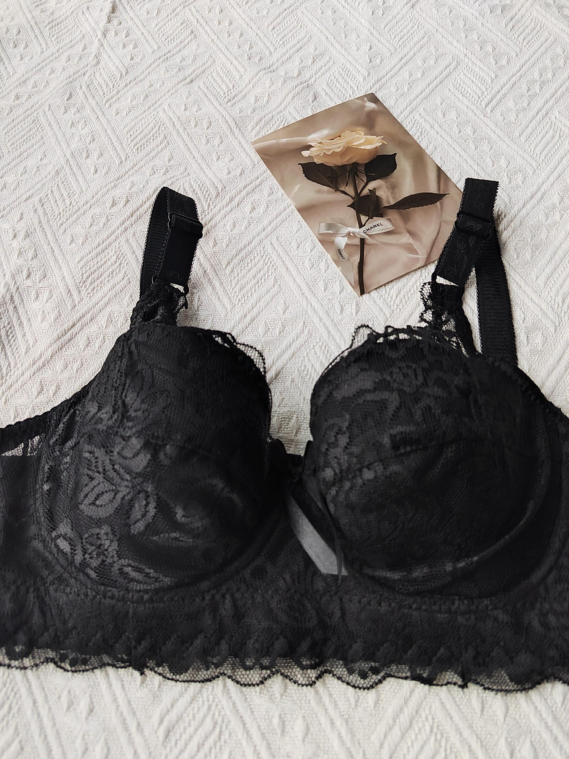 Lace Push Up Bra Breathable Bow Tie Lingerie