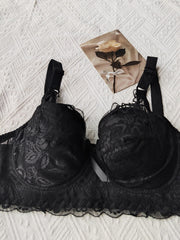 Lace Push Up Bra Breathable Bow Tie Lingerie