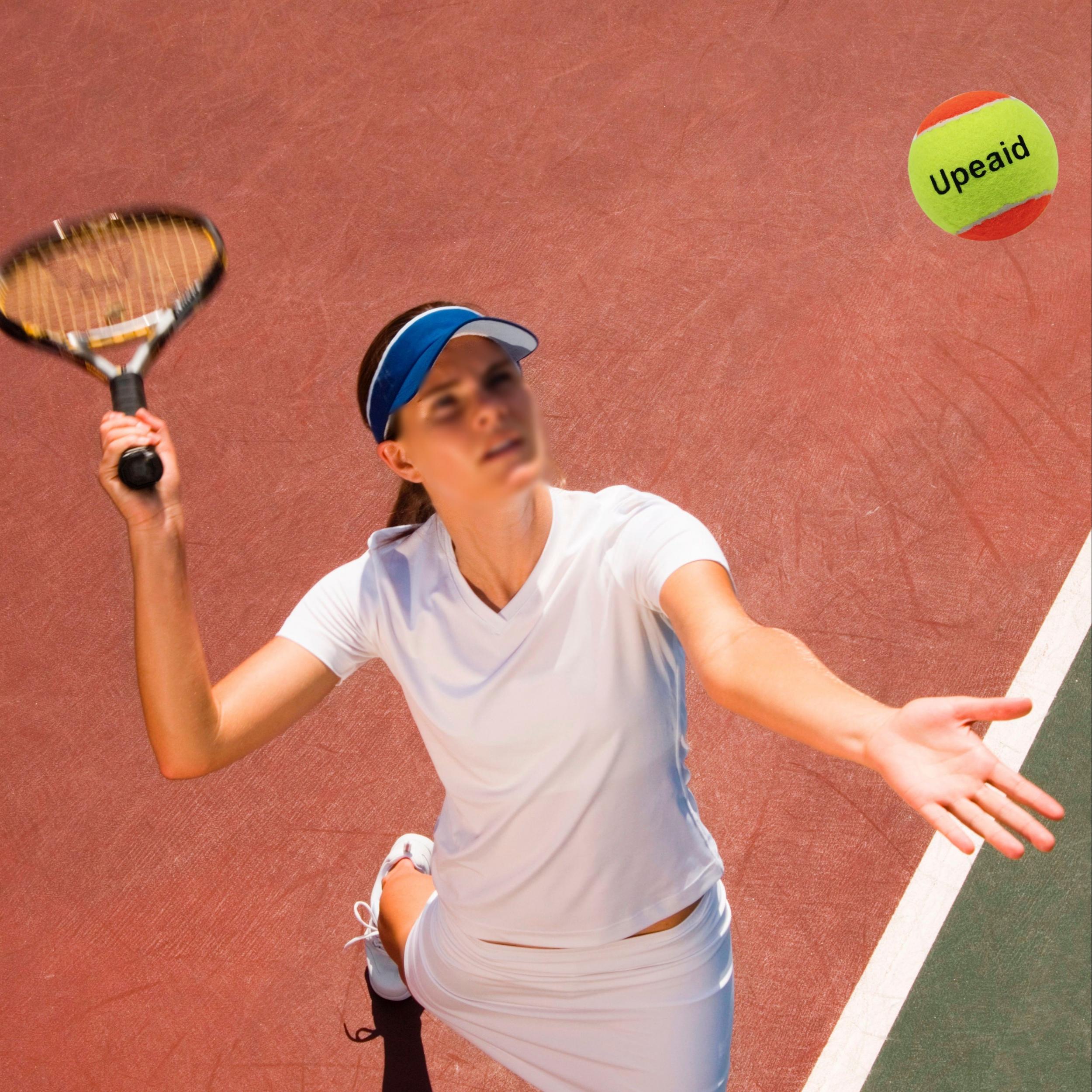 3pcs High Elastic Tennis Ball Durable Synthetic Rubber For Beginners Practice