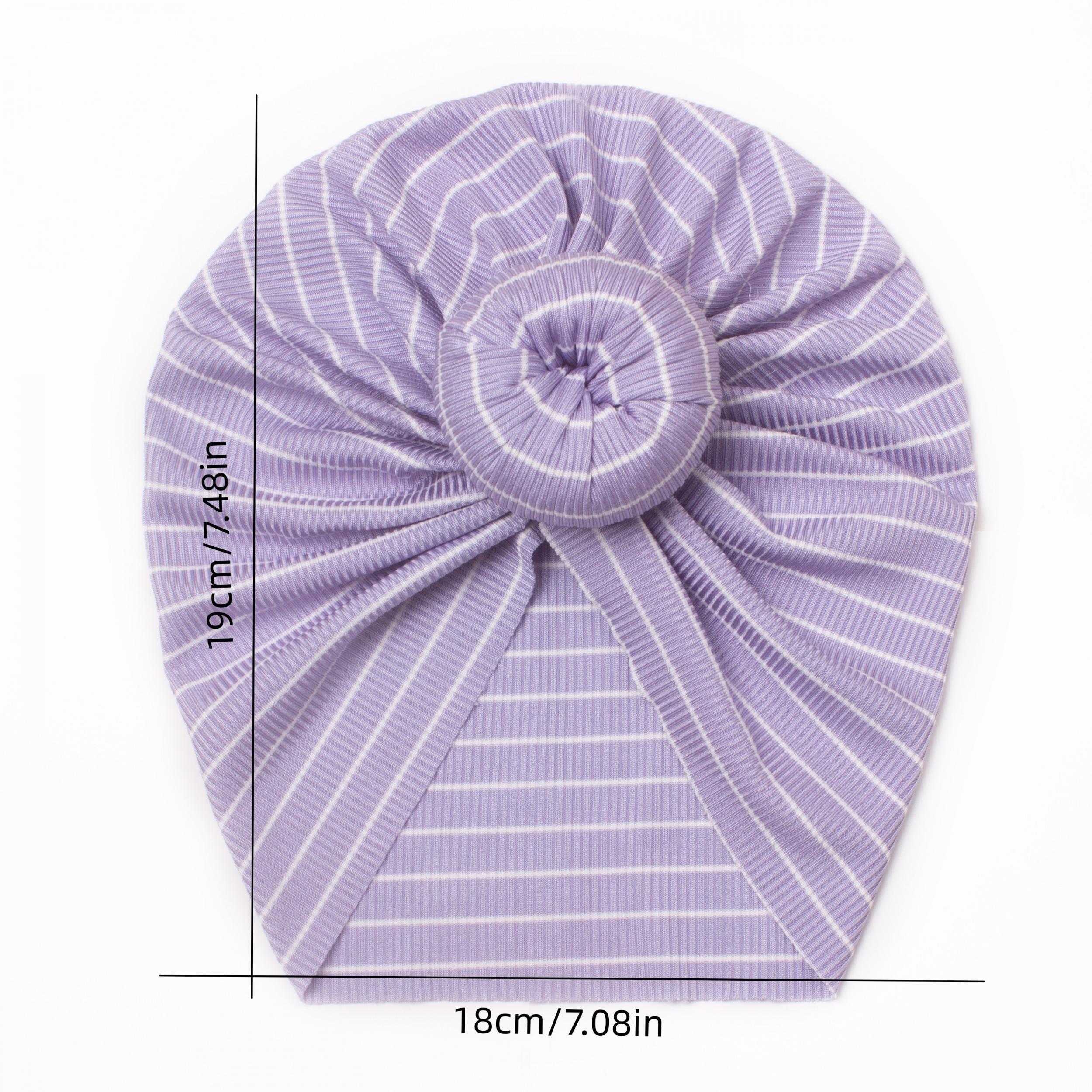 Cute Striped Baby Girls Cap for Photoshoots