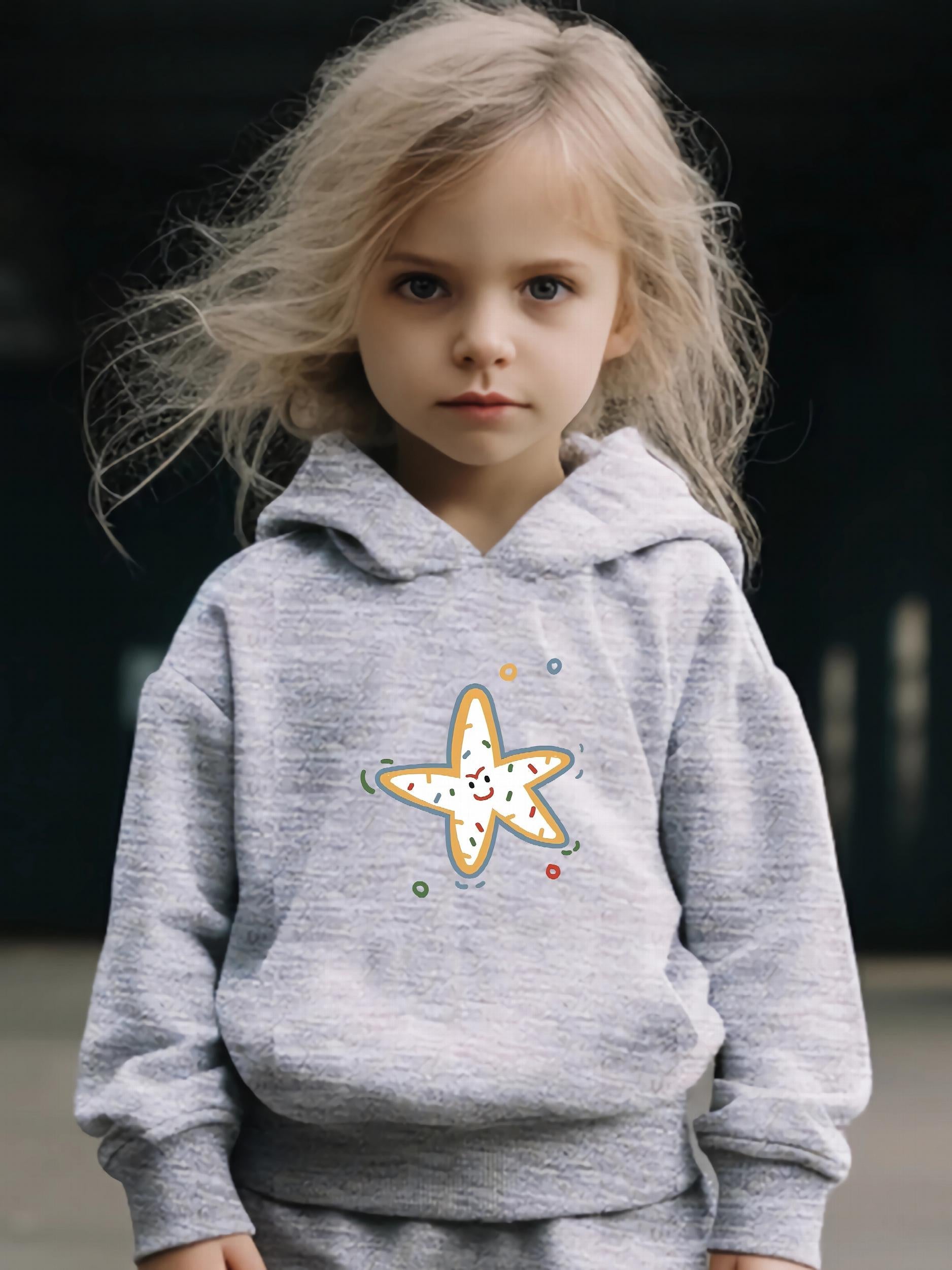 Star Graphic Girls Activewear Set For Sports