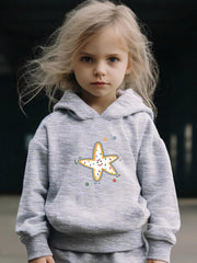 Star Graphic Girls Activewear Set For Sports