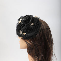 1920s Vintage Veil Derby Fascinator Hat Women's Wedding Headdress