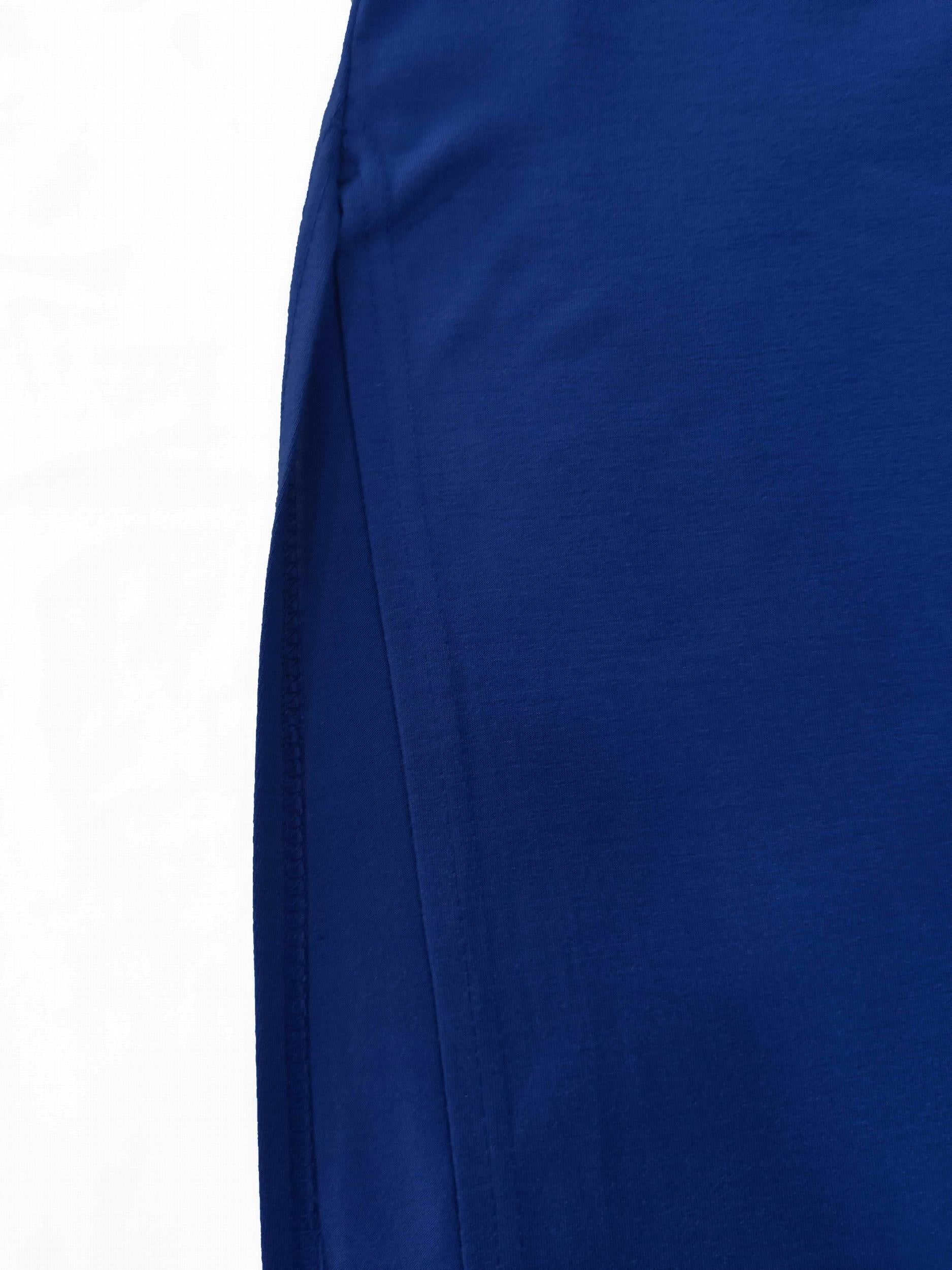 Solid Long Sleeve Round Neck Tunic Top & Pants Set