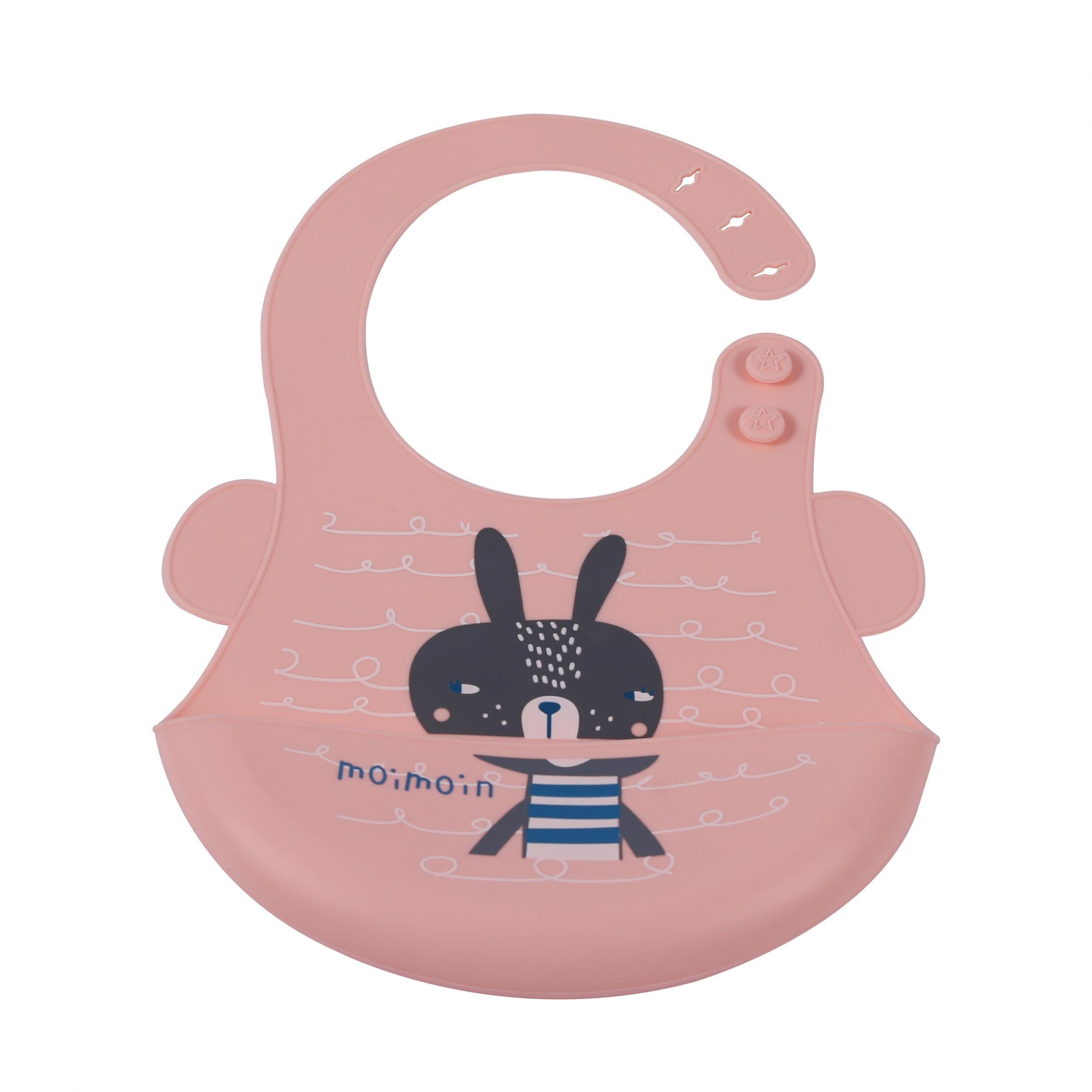 Adjustable Silicone Bib for Infants, Boys and Girls