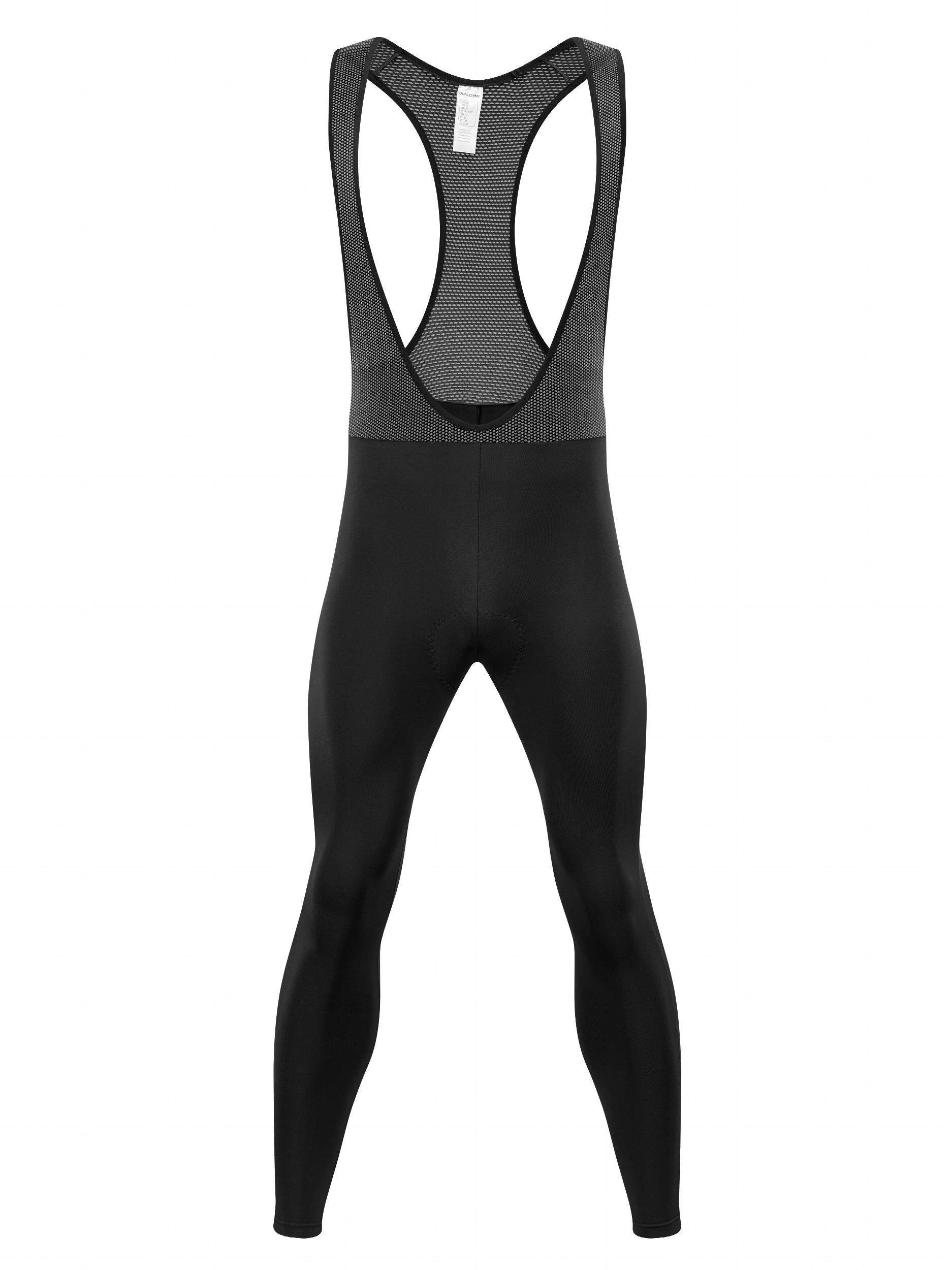 Men's Cycling Suspenders 3D Padded Pants Thermal Leggings