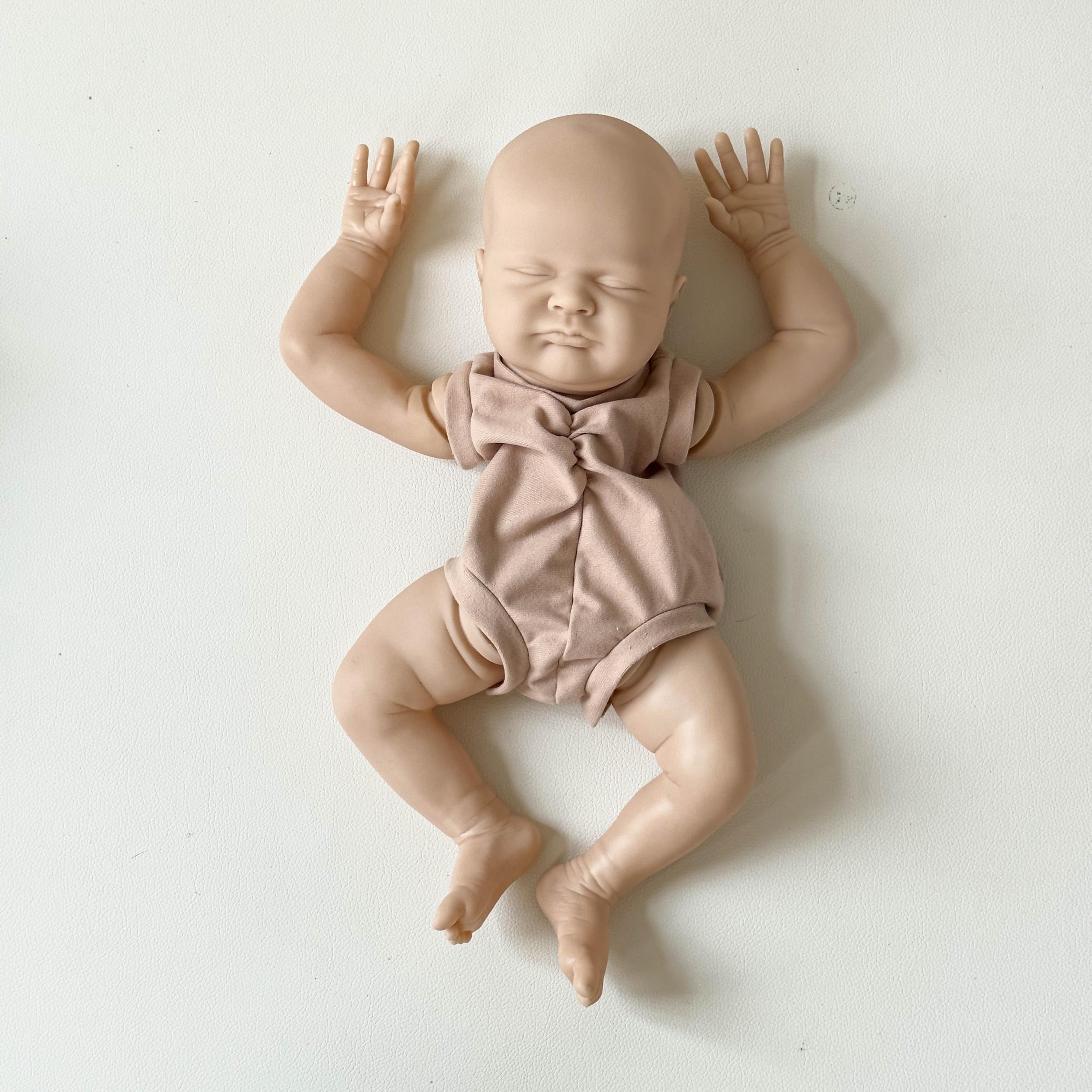 19 Inch Unpainted DIY Reborn Doll Kit With Cloth Body