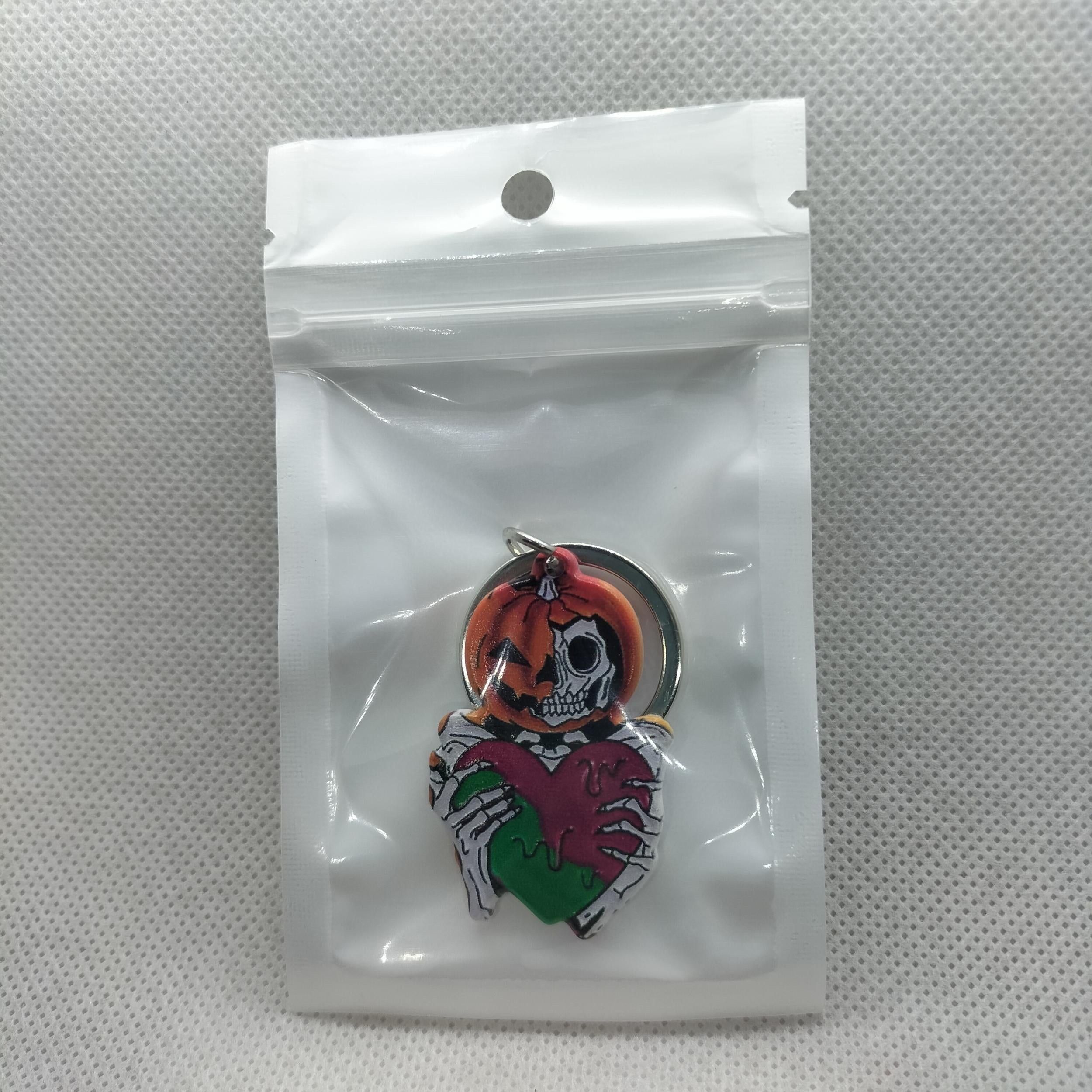 Acrylic Halloween Pumpkin Ghost Keychain Handbag Pendant