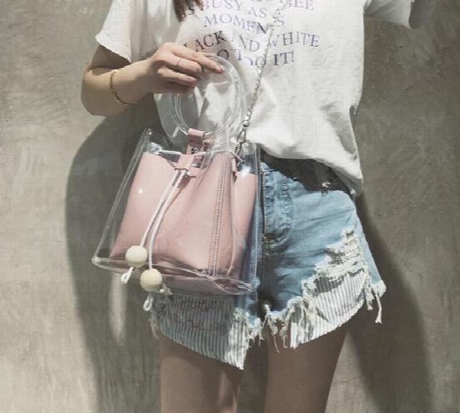 Transparent Jelly Mother Bag Big Bag Female Shoulder Bag