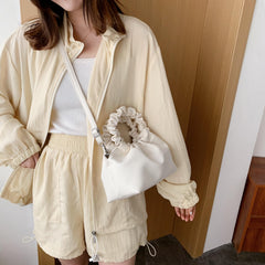 Vintage Ruched Shoulder Bags for Women
