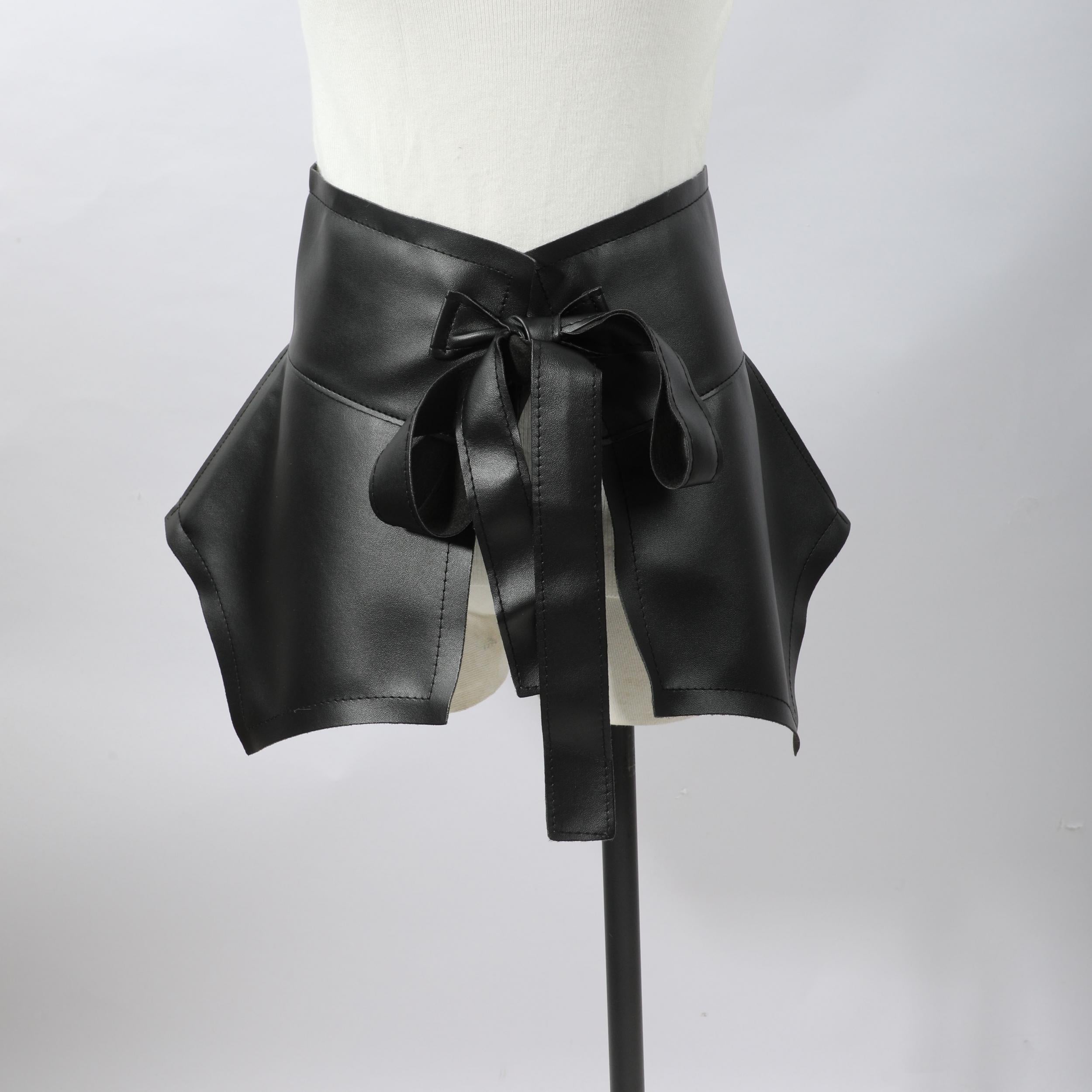 Lace up Cinch Belt Bowknot Wide Corset Waistband Adjustable Skirt Belt
