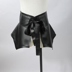 Lace up Cinch Belt Bowknot Wide Corset Waistband Adjustable Skirt Belt