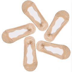 5 Pairs Floral Lace Ankle Socks Women's Stockings & Hosiery