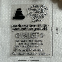 Transparent Silicone Stamp for DIY Scrapbook