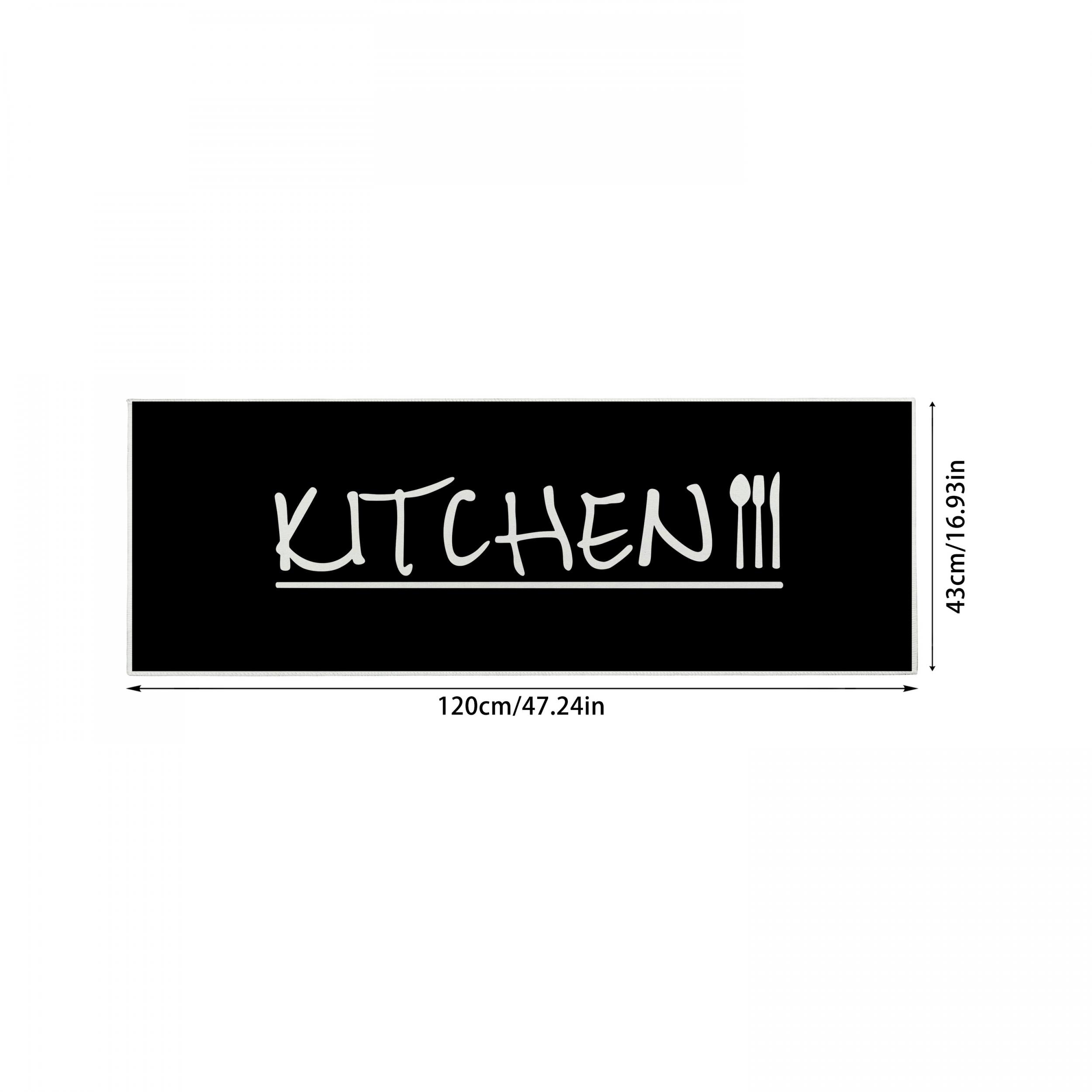Long Strip Non-slip Kitchen Rug 43x120cm