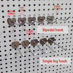 40pcs Wall Mounted Pegboard Hook Set Tool Storage And Display Hook