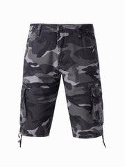 Men's Camo Cargo Shorts Lightweight Flap Pocket