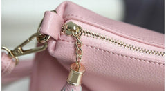 High Tassel Leather Bags For Women Vintage Messenger Shoulder Bags