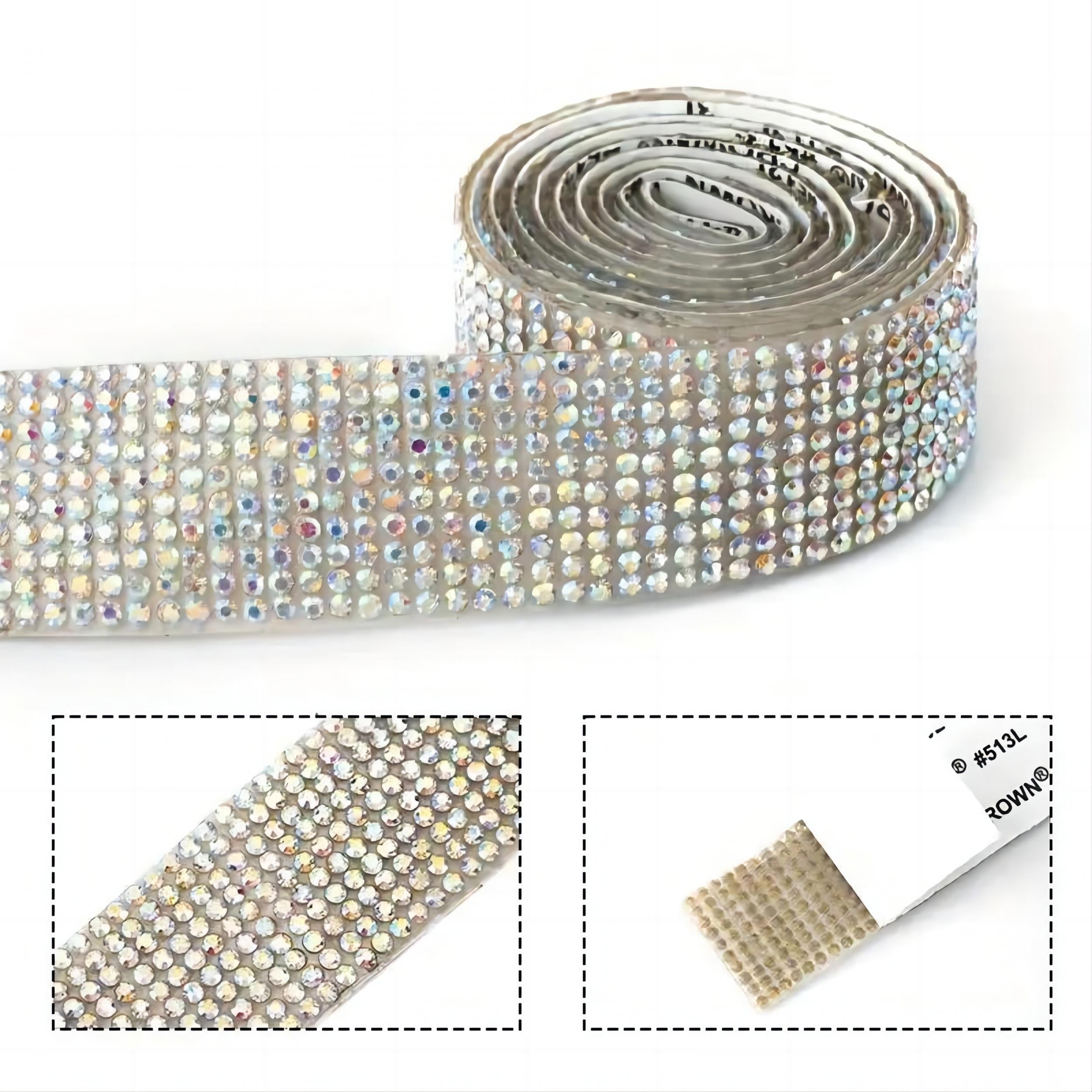 91m Rhinestone Glitter Ribbon for Craft Art Wedding Cake Decoration