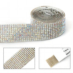 91m Rhinestone Glitter Ribbon for Craft Art Wedding Cake Decoration