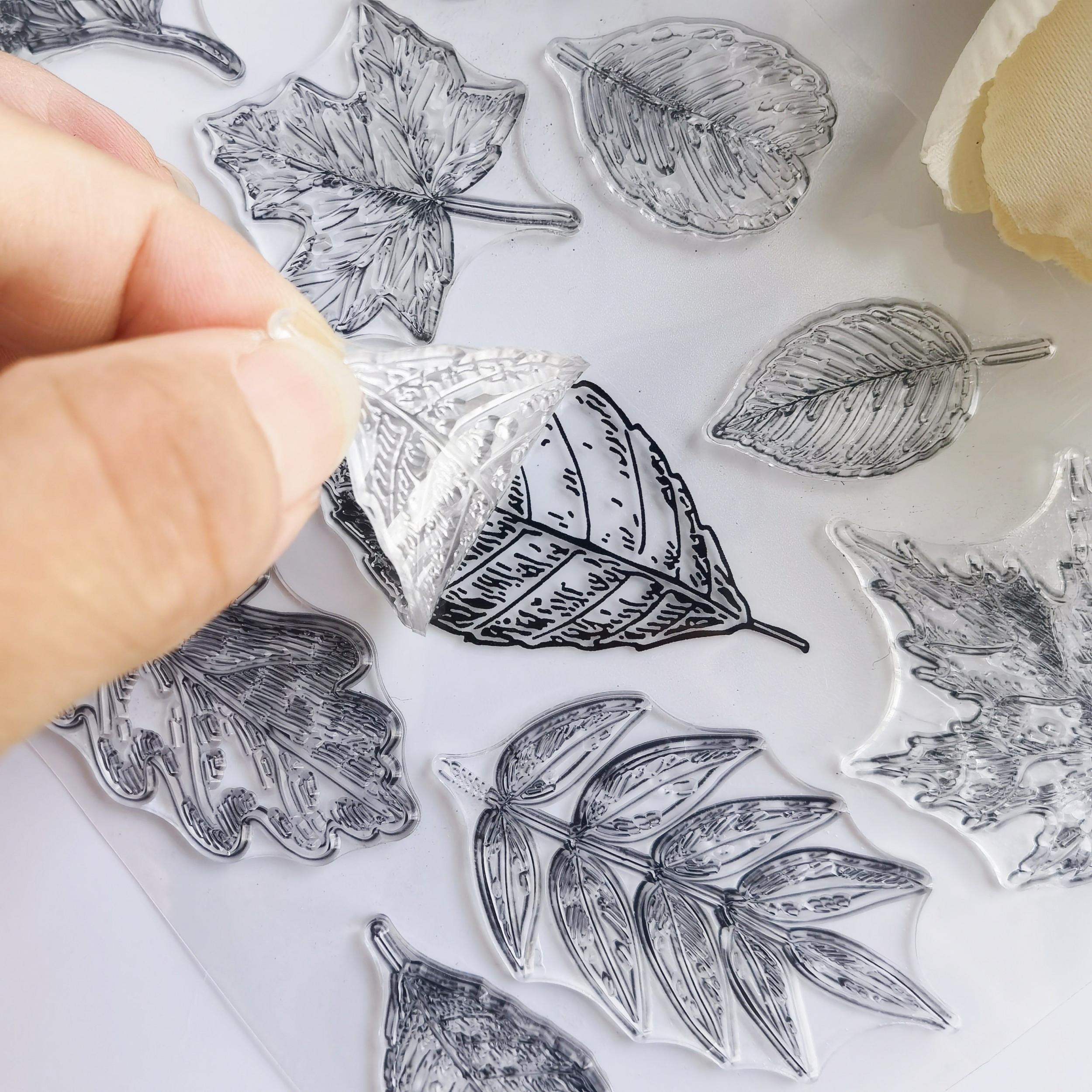 Leaf Journal Clear Stamps for Card Making Decoration DIY
