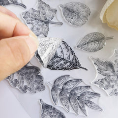 Leaf Journal Clear Stamps for Card Making Decoration DIY