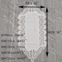 Lace Linen Table Runner Macrame Coffee Table Runners Boho Wedding