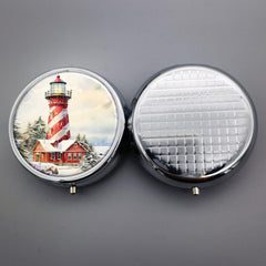 3 Compartment Pill Case Portable Pill Box for Pocket Or Purse