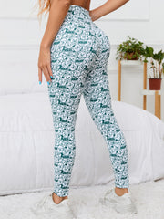 Funny Bear Print Yoga Leggings High Waist Fitness Running Workout Sports Pants