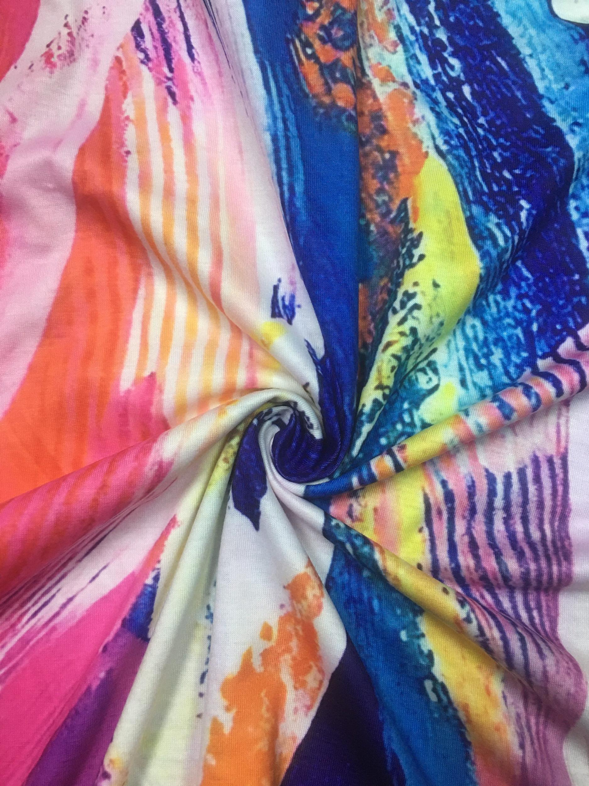 Tie Dye Sleeveless Round Neck Tank Dress