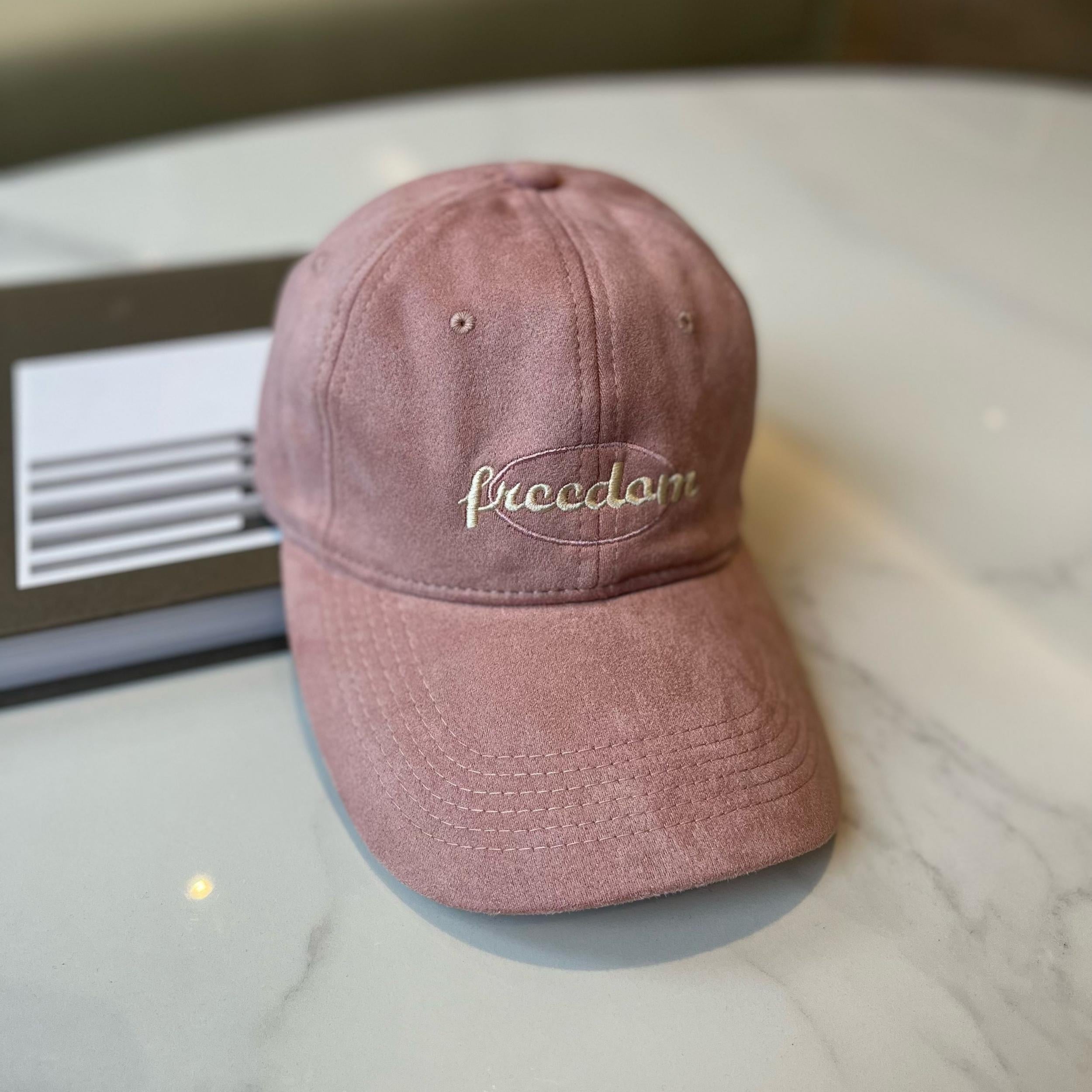 Freedom Embroidery Unisex Baseball Cap Vintage Solid Washed Dad Hats