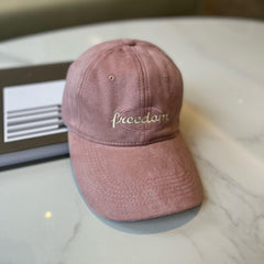 Freedom Embroidery Unisex Baseball Cap Vintage Solid Washed Dad Hats