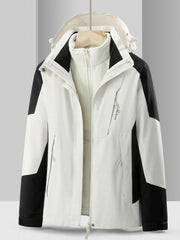 3 in 1 Block Punch Jacket Casual Waterproof Windproof Jacket