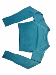 Seamless Long Sleeve Yoga Top Slim Fit T-shirt with Thumbhole