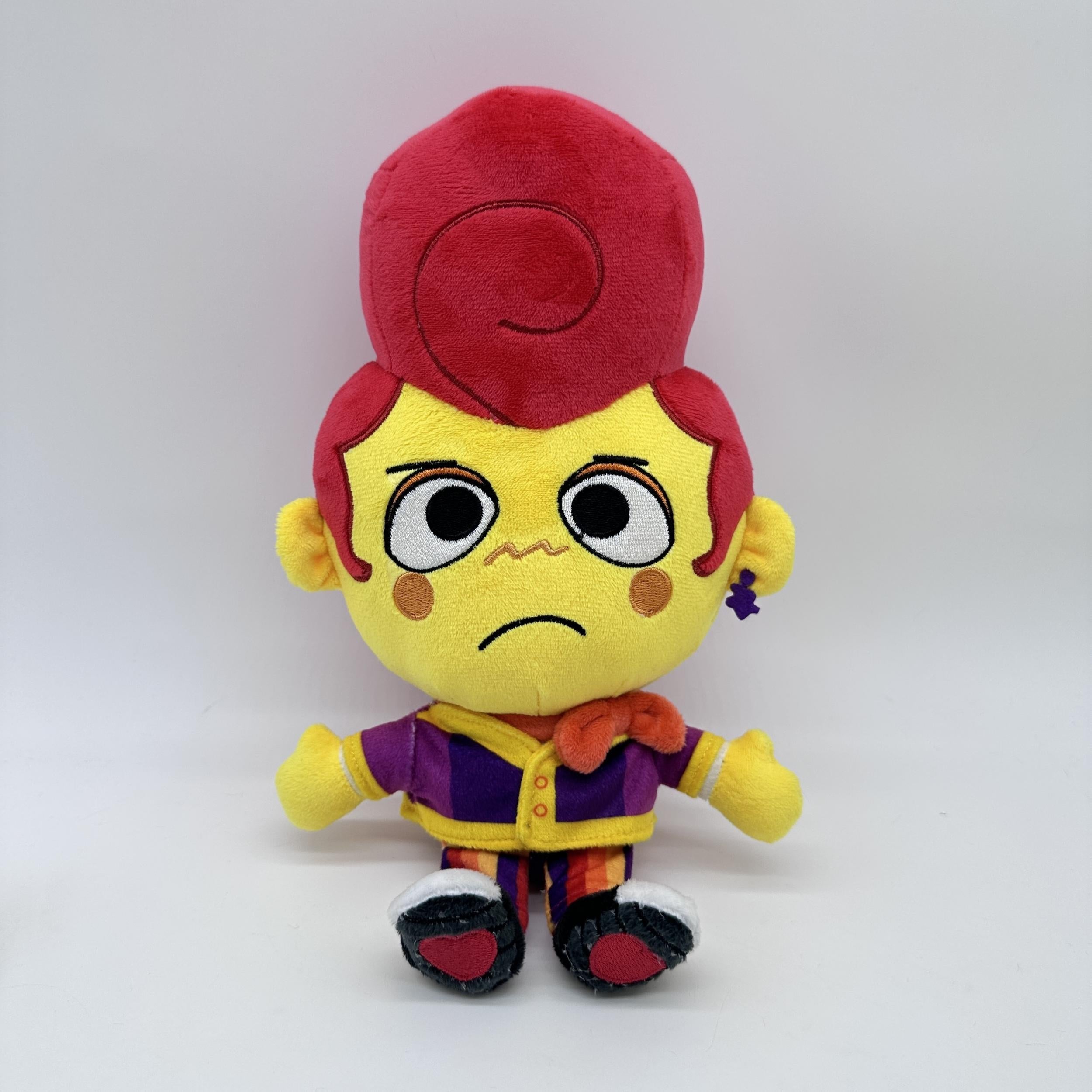 Creative Red Hair Plush Toy for Kids, 9.06-Inch, Yellow Skin