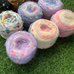 Rainbow Sugar Wool Ball 50g DIY Gradient Hand Mixed Thread Thick Wool Ball
