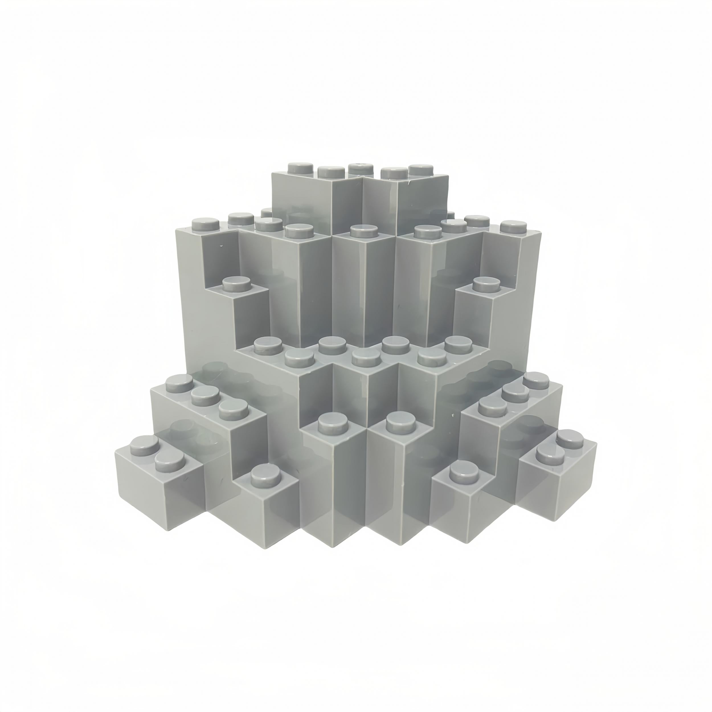 IDEAMOC 4pcs Mountains Building Blocks Set Creative & Educational DIY Toy