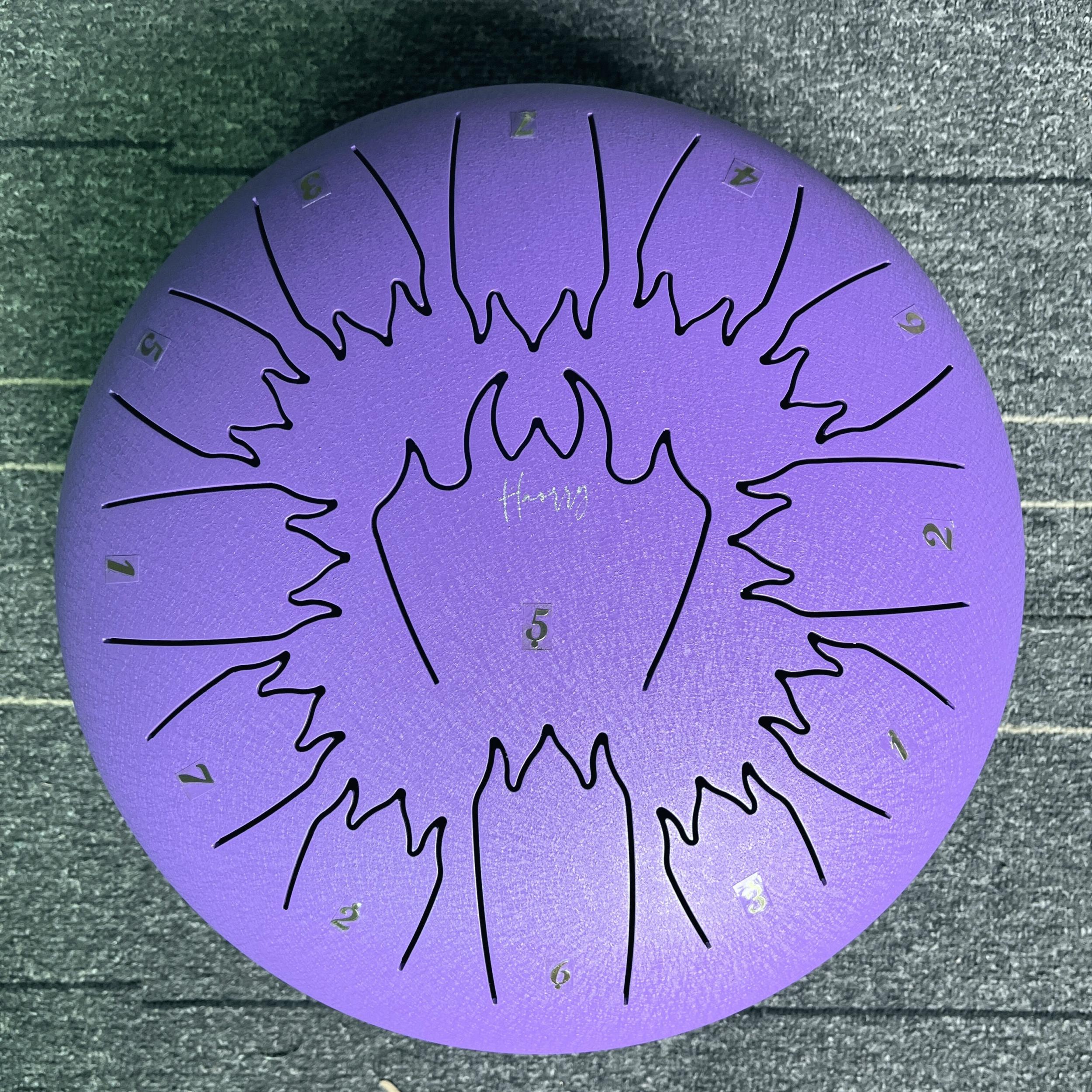6" 13-Tone Flame Steel Tongue Drum Percussion Instrument