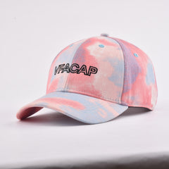 Tie Dye Print Baseball Cap Hip Hop Cotton Snapback Hat