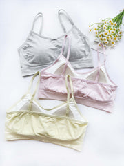 3pcs Wireless Bras Comfortable & Breathable Everyday Bra Women's Lingerie