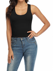 2-Pack Racerback Tank Tops Sleeveless Summer Top