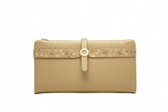 Priti long women's purse Pu small fresh buckle zipper multifunctional