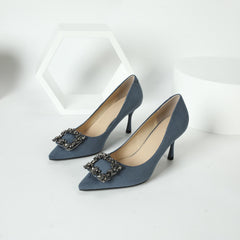 Women's Rhinestone Point Toe Stiletto Heel Party Shoes