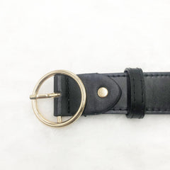 Men's Pin Buckle Leather Belt for Jeans Pants