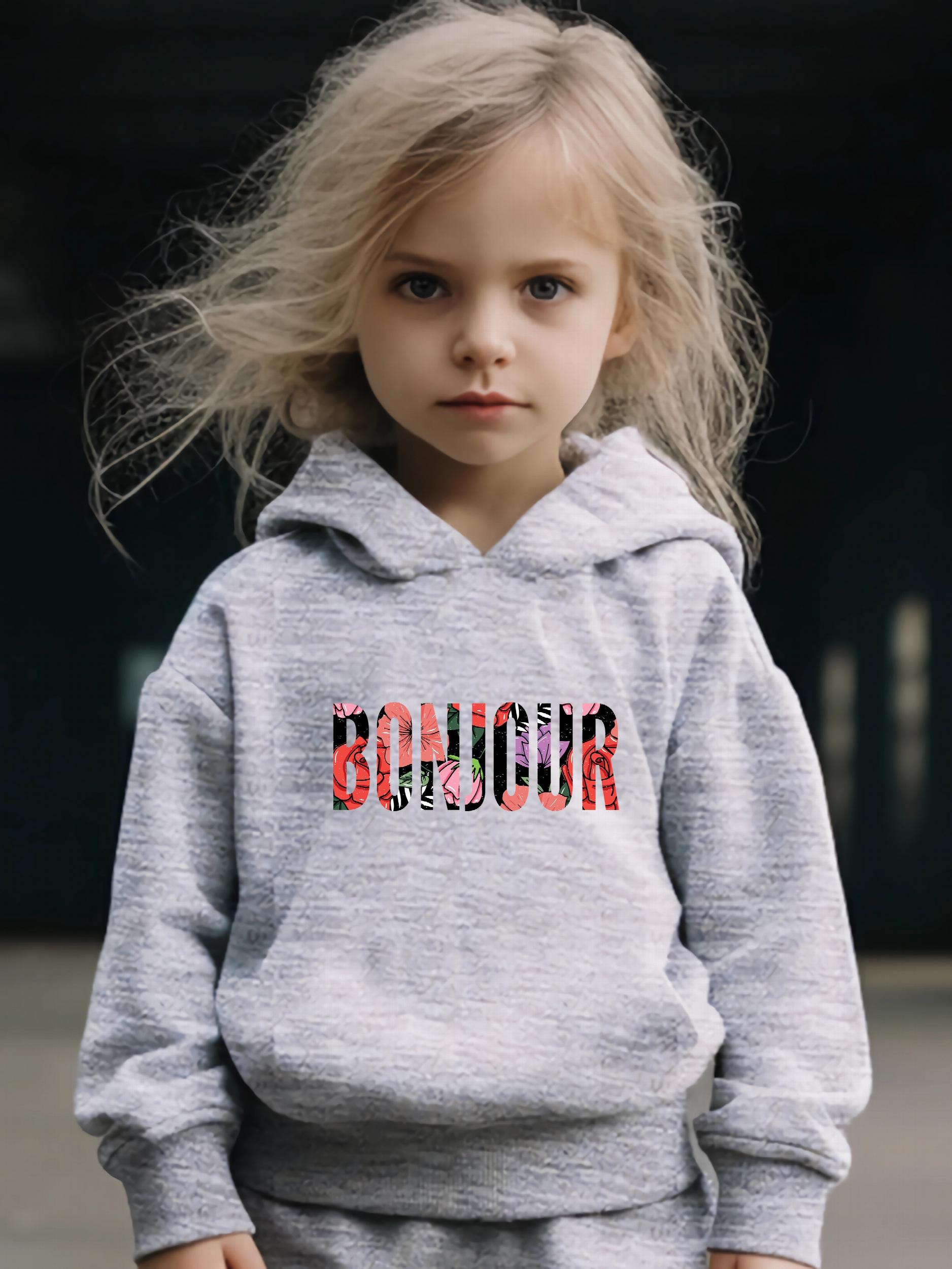 2pcs Letters Print Outfits Girls Hoodies Jogger Pants Set For Girls