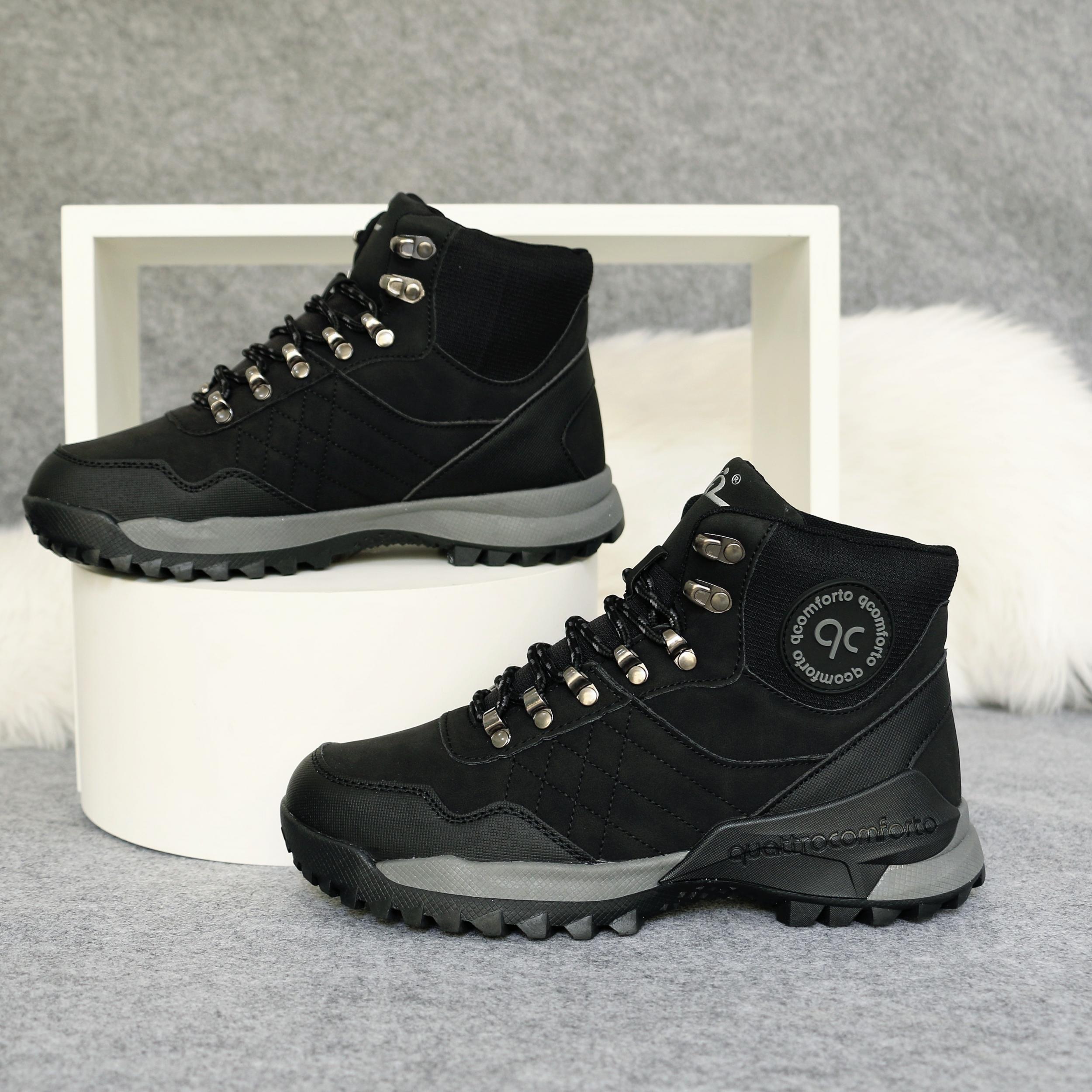 Women's Non Slip Medium Tube Snow Shoes Thick Bottom Hiking Boots