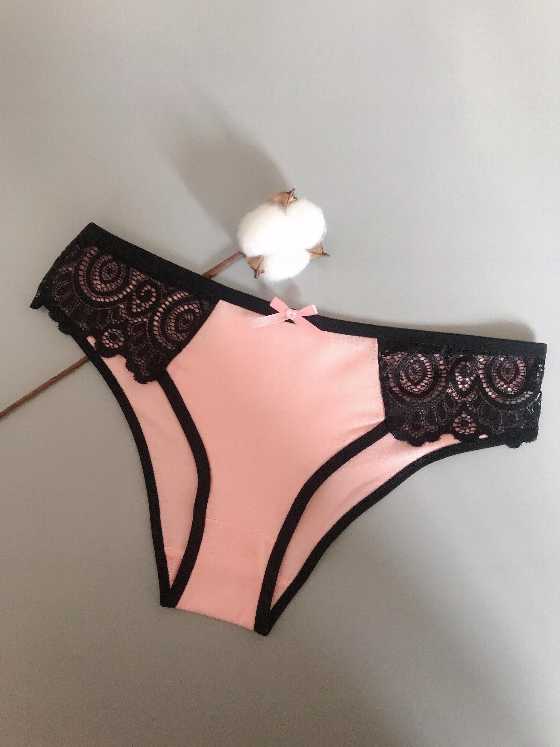 5pcs Lace Briefs Comfy Colorblock Panties Women's Lingerie