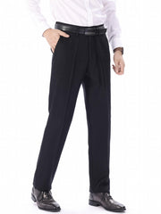 Men's Classic Straight Leg Dress Pants for Business