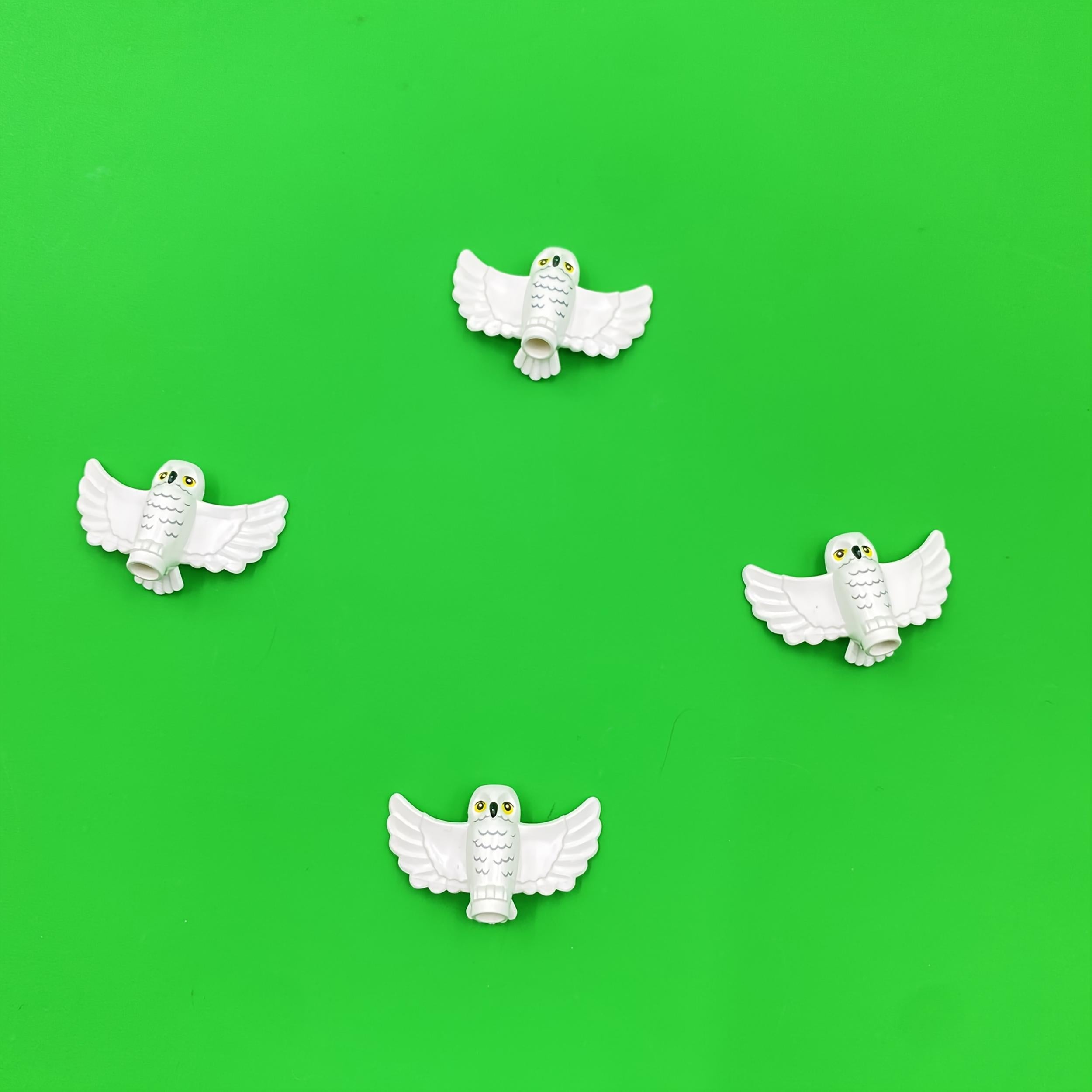 2PCSMOC Owl Building Blocks Assembly Animal Ornament Toy