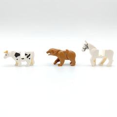 Animal Accessories Set for Small Particle Building Blocks - Farmyard Animals